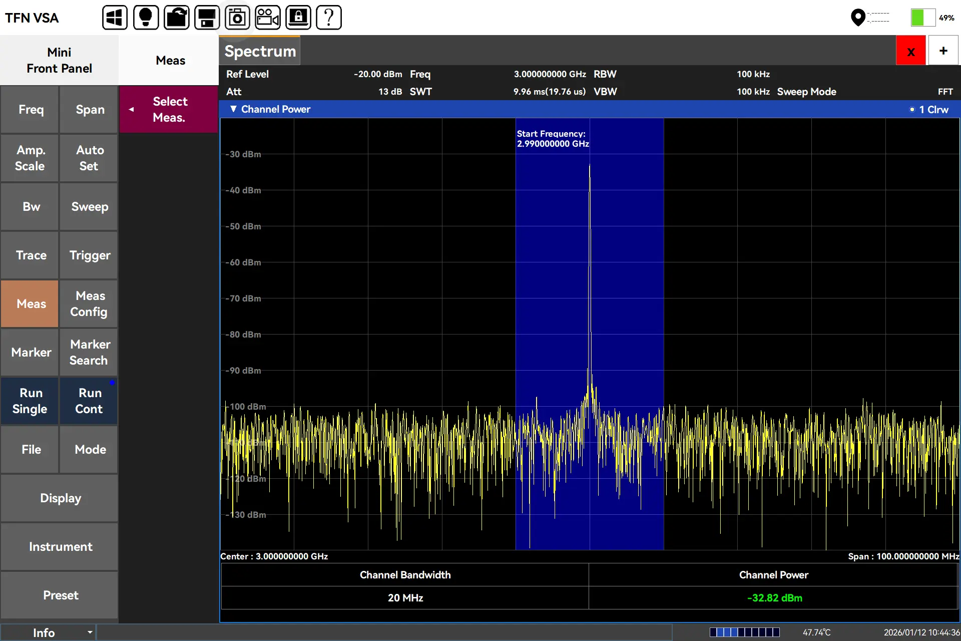 channel power measurement